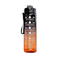 (Style 2) Motivational Water Bottles with Time Marker, Sports Water Bottle