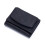 (Black) Women's Small Trifold Wallet with Coin Pocket, RFID Blocking, Compact Size, Genuine Leather 1