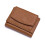 (Coffee)Women's Small Trifold Wallet with Coin Pocket, RFID Blocking, Compact Size, Genuine Leather 1