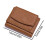 (Coffee)Women's Small Trifold Wallet with Coin Pocket, RFID Blocking, Compact Size, Genuine Leather 5