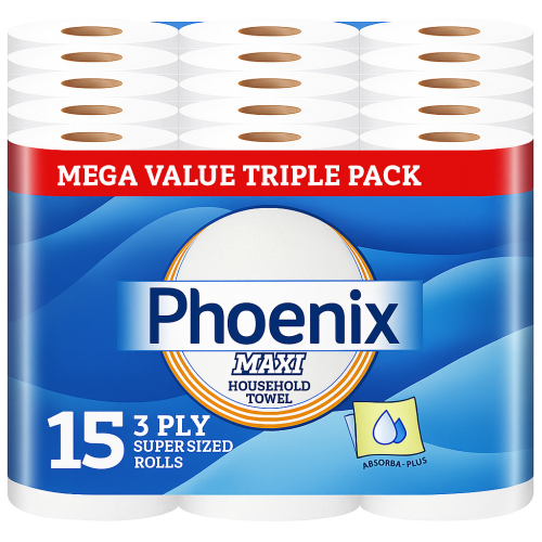 Phoenix Phoenix 3 Ply 15 Maxi Kitchen Towel Super Sized