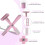 (pink) Multi-functional Cat Eye Magnet Stone 5-in-1 Pattern Magnet Stone Magnetic Pen 2