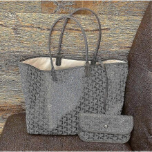 (Dark Grey,M)New Bag Large Capacity Tote Bag Mother Bag Handbag Gifts -CAN