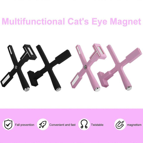 (black) Multi-functional Cat Eye Magnet Stone 5-in-1 Pattern Magnet Stone Magnetic Pen 2