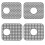 (3,grey)2PCS Silicone Sink Protector - Heat Resistant Kitchen Gadgets for Drain, Folding & Non-Slip 3