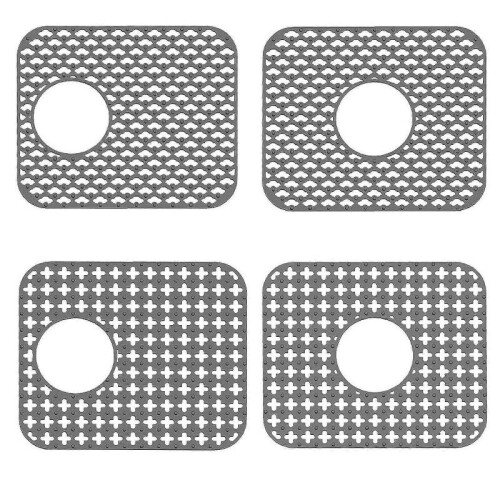 (3,grey)2PCS Silicone Sink Protector - Heat Resistant Kitchen Gadgets for Drain, Folding & Non-Slip 2