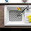 (2,grey)2PCS Silicone Sink Protector - Heat Resistant Kitchen Gadgets for Drain, Folding & Non-Slip 3