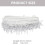 1Mfrange Perlée Pour Rideau En Polyester, Décoration DIY Bébé 2