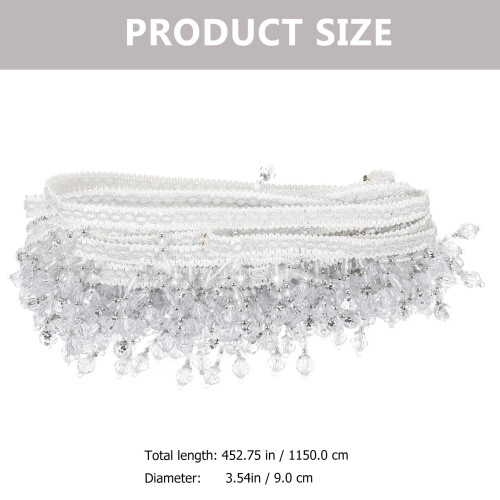 1Mfrange Perlée Pour Rideau En Polyester, Décoration DIY Bébé 1