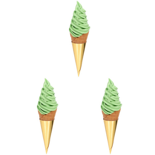 3Stk Realistisches Eiswaffel Modell Spielzeug 1