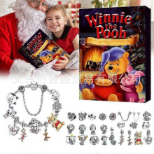 (Winnie the Pooh)Christmas Alloy Blind Box Advent Calendar with Bracelet and Ornament Collection