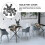 Stuhlbeine Mit Bodenschonern Grau PVC 20 6