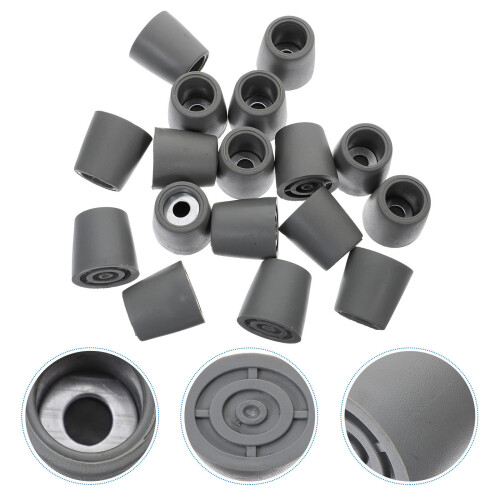 Stuhlbeine Mit Bodenschonern Grau PVC 20 2
