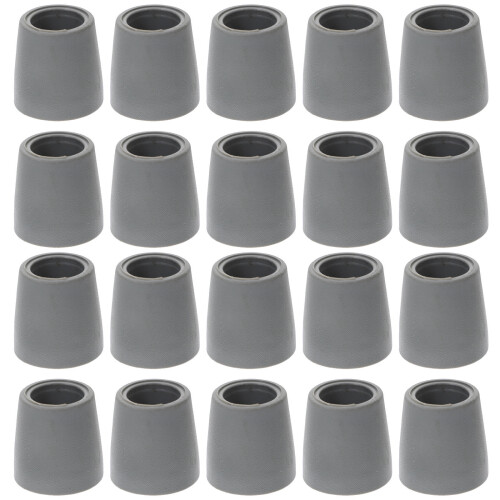Stuhlbeine Mit Bodenschonern Grau PVC 20 1