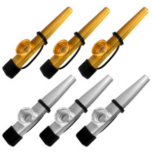 6Stück Musikalische Kazoos Aus Metall Bühnenkazoo