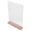 Acryl Schildhalter Aus Holz Transparent 1 1