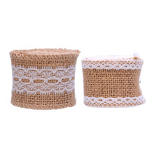 2 Sackleinen-Rolle Mit Spitze- Schnur Jute Hohle Schnur