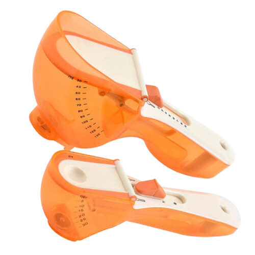 Messlöffel Set Kunststoff Orange Fürs Backen