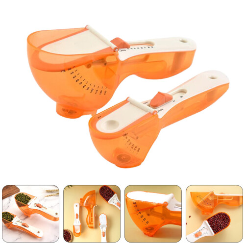 Messlöffel Set Kunststoff Orange Fürs Backen 2