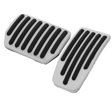 Und Kupplungspedalbeläge Silber 2 Stk 4,3x2,2x0,8 Zoll