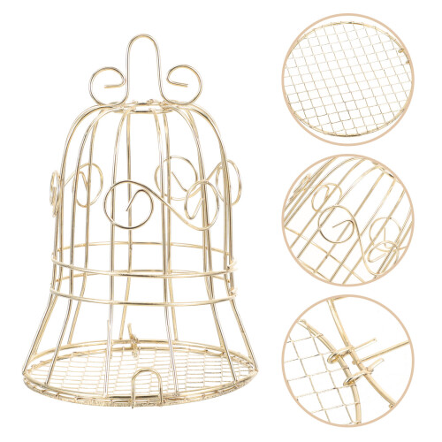 2St Parrot Feeder Eisenkäfigform Futterbehälter Für Vogelhalter 2