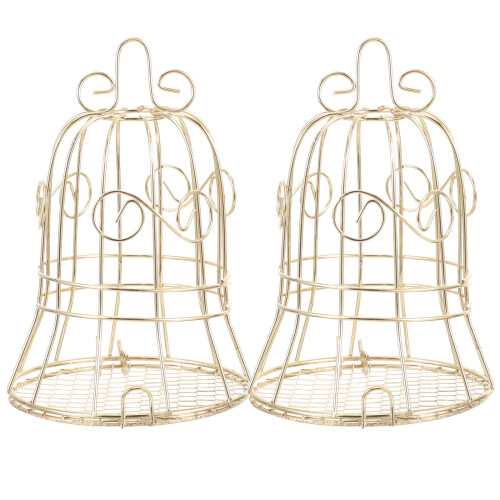2St Parrot Feeder Eisenkäfigform Futterbehälter Für Vogelhalter 1