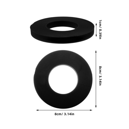 4 Dämpfungs Pufferkissenmatte Auto Stoßdämpfer Ring Schwarz 1