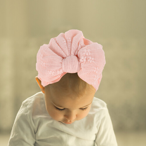 Lace Hat Mütze Neugeborenen Polyester Pink 2