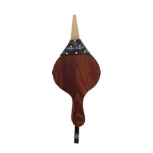 (M, wood) Outdoor Leather Tiger Bellows Barbecue Fan | Waterproof Manual Hand Air Fan | Traditional Wood Fire Blower