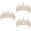 3 Brautkrone Kristall Barock Haarschmuck 9
