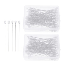 Crafting Pin Gerade Silber 2 Boxen 3 Zoll