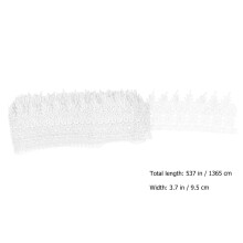 Stickerei Spitze Besatz Weiß 1 1 Rolle 537X3,7X0,04 Zoll