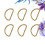 100 Stuks D-Ring Zakjes Ring Halfmaanvormige D-Ring D- 8