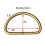 100 Stuks D-Ring Zakjes Ring Halfmaanvormige D-Ring D- 2