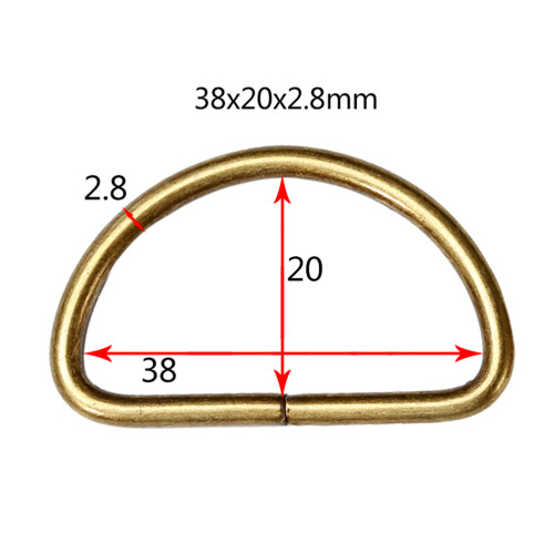 100 Stuks D-Ring Zakjes Ring Halfmaanvormige D-Ring D- 1