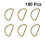 100 Stuks D-Ring Zakjes Ring Halfmaanvormige D-Ring D- 3