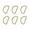 100 Stuks D-Ring Zakjes Ring Halfmaanvormige D-Ring D- 10