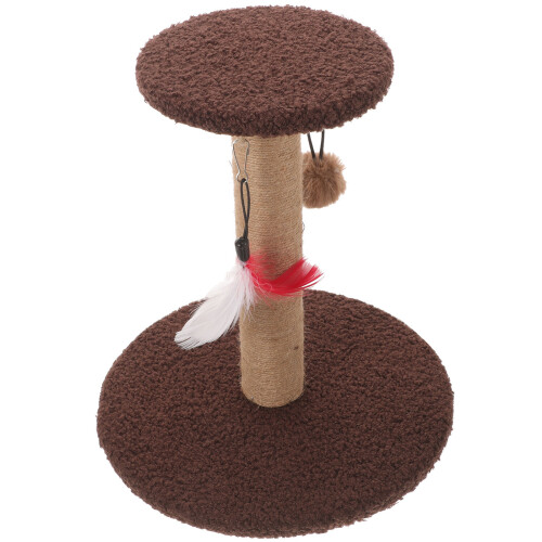 Katzenkratzbaum Mit Buntfarbenem Holz Und 1