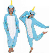 (Small, Narwhal) Adult Halloween Costumes - Plush One-Piece Role Play Costumes - Animals and Sea Creatures for Adults, Women and Men - DSW