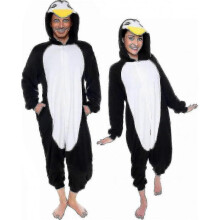 (XX-Large, Penguin) Adult Halloween Costumes - Plush One-Piece Role Play Costumes - Animals and Sea Creatures for Adults, Women and Men - DSW