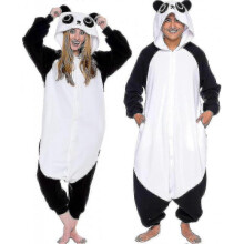 (XX-Large, Panda) Adult Halloween Costumes - Plush One-Piece Role Play Costumes - Animals and Sea Creatures for Adults, Women and Men - DSW
