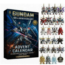 (26*18*3cm,Gundam blind box)2025 Acrylic Christmas Tree Ornament Blind Box - Gundam, Jurassic Park, Wudang Clan Themes