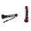 (Red) Solar Power LED Flashlight 10 in1 Multi-functional Safety Hammer Torch Light 5