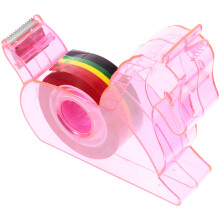 1Set Roze Tape Dispenser Van Duurzaam Plastic Voor En Thuis