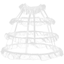 Masquerade Übergrößen Hochzeitskleid Mit Hohlem Bustle Frauen
