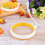 Egg Ring Gelb Silikon 2 3,9x3,9x5,1 Zoll 11