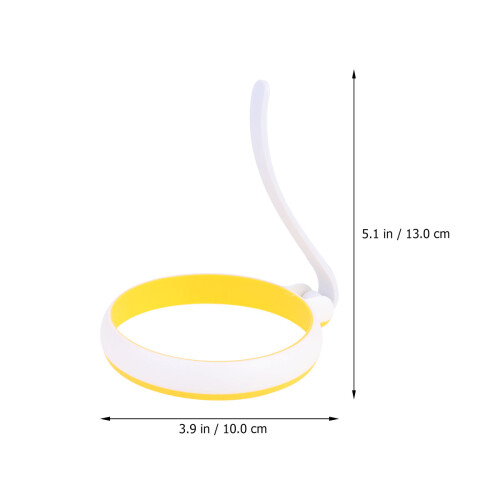 Egg Ring Gelb Silikon 2 3,9x3,9x5,1 Zoll 1