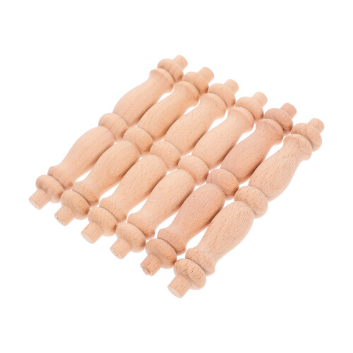 18Stk Unlackierte Holzbaluster Für Möbelbau