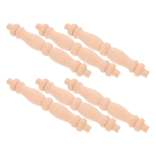 18Stk Unlackierte Holzbaluster Für Möbelbau 2