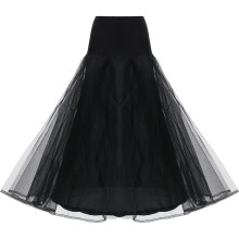 Double Layer Schwarzer -Petticoat Für Kleider
